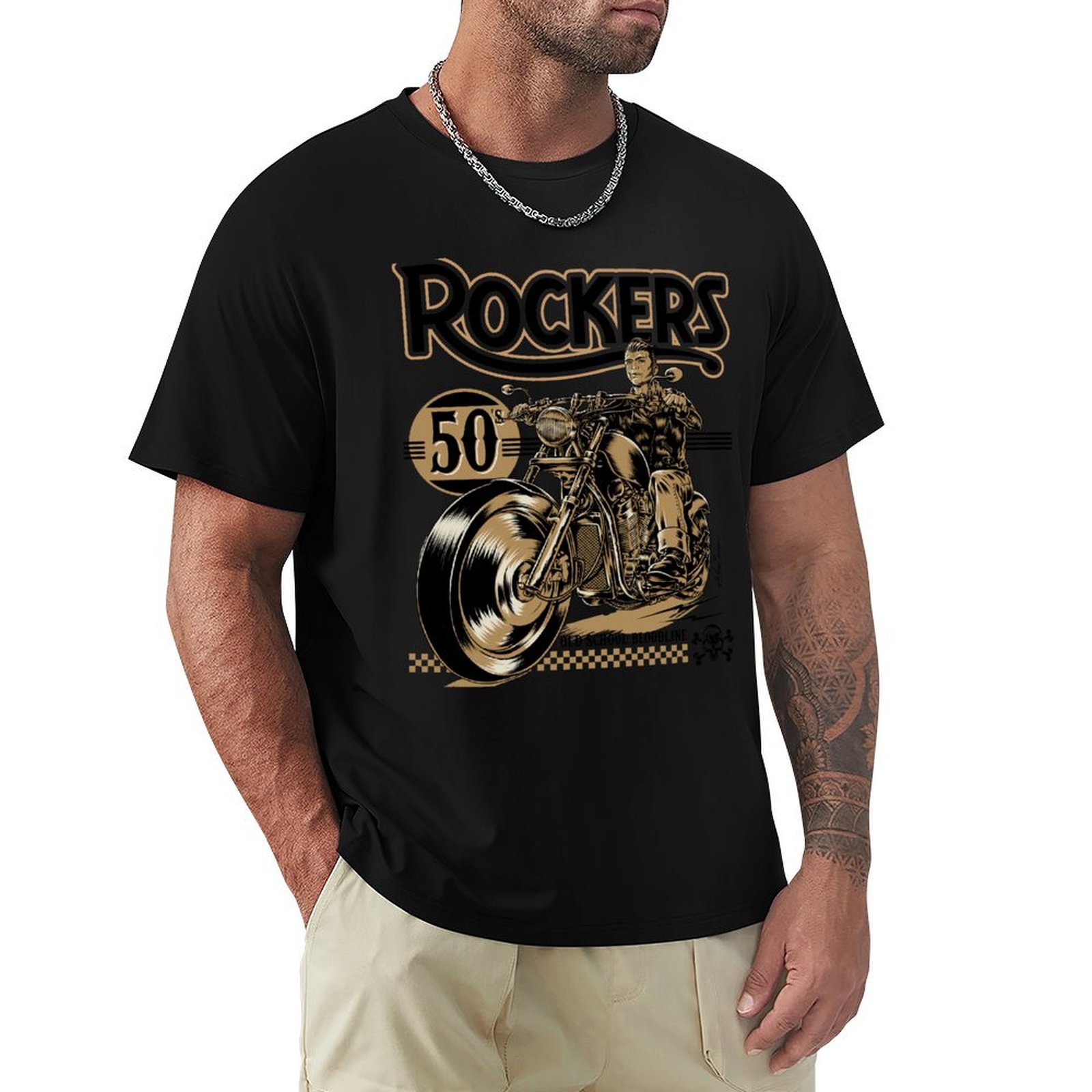 Mens Fashion In The 50S - Kaos Rockers 50s, Kaos Kasual Fashion