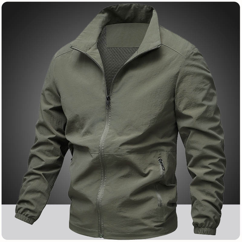 Mens Fashion Bomber Jacket - Jaket Universitas Ringan Musim Semi Jaket