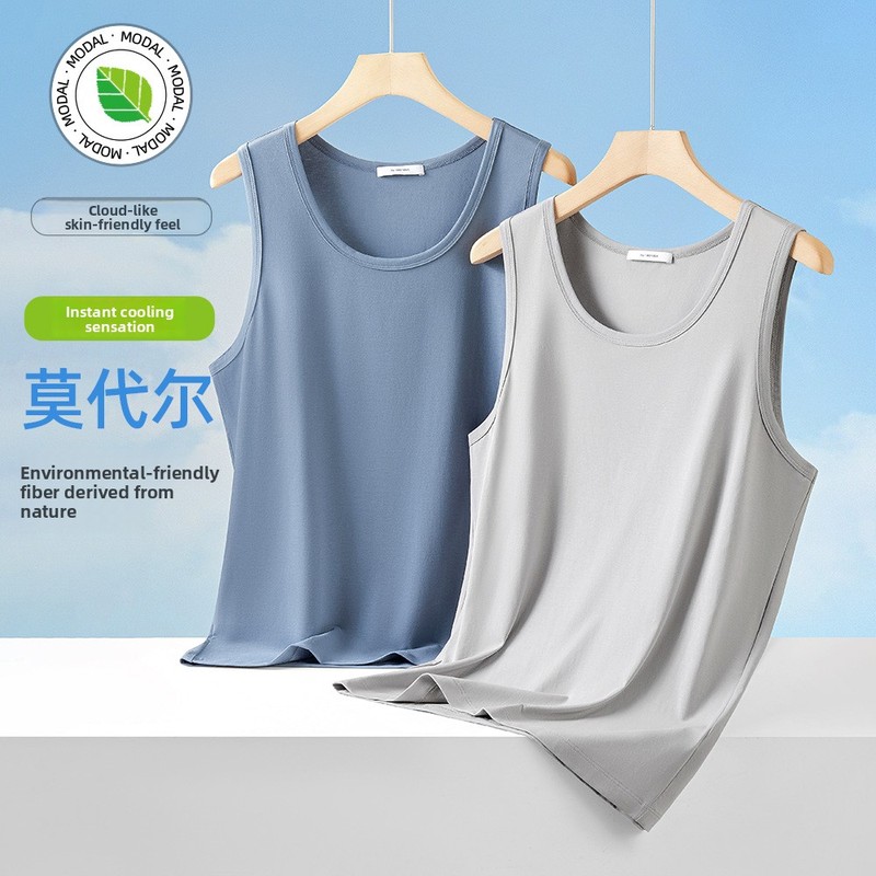 Mens Fashion In The 50S - QICHE 50S Modal Ice Silk Kaos