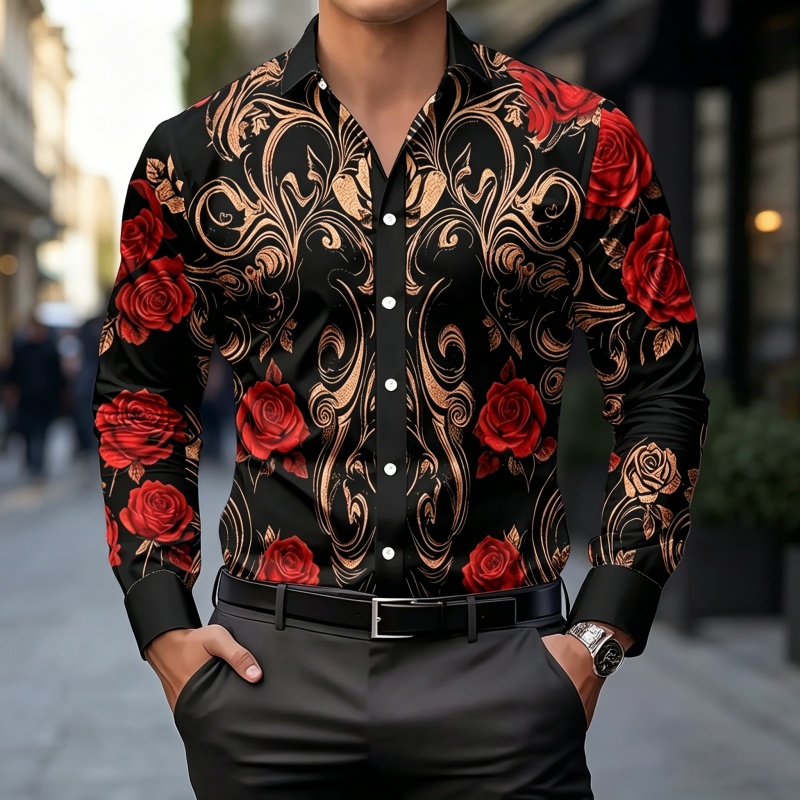 Men'S Fashion 2026 - Kemeja pria baru 2026, kemeja bermotif