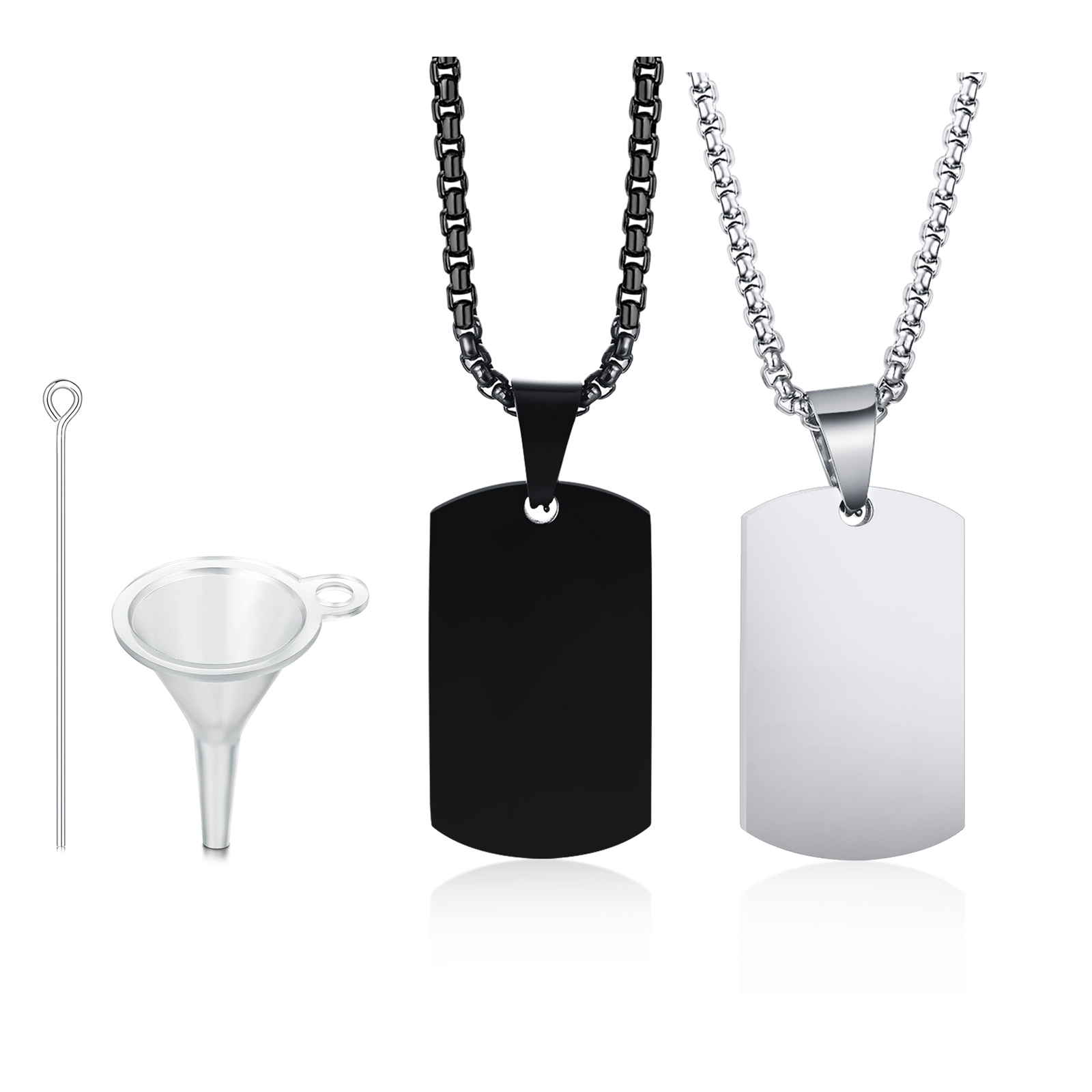 Mens Fashion In The 50S - Kalung guci Tag anjing pria, Kalung