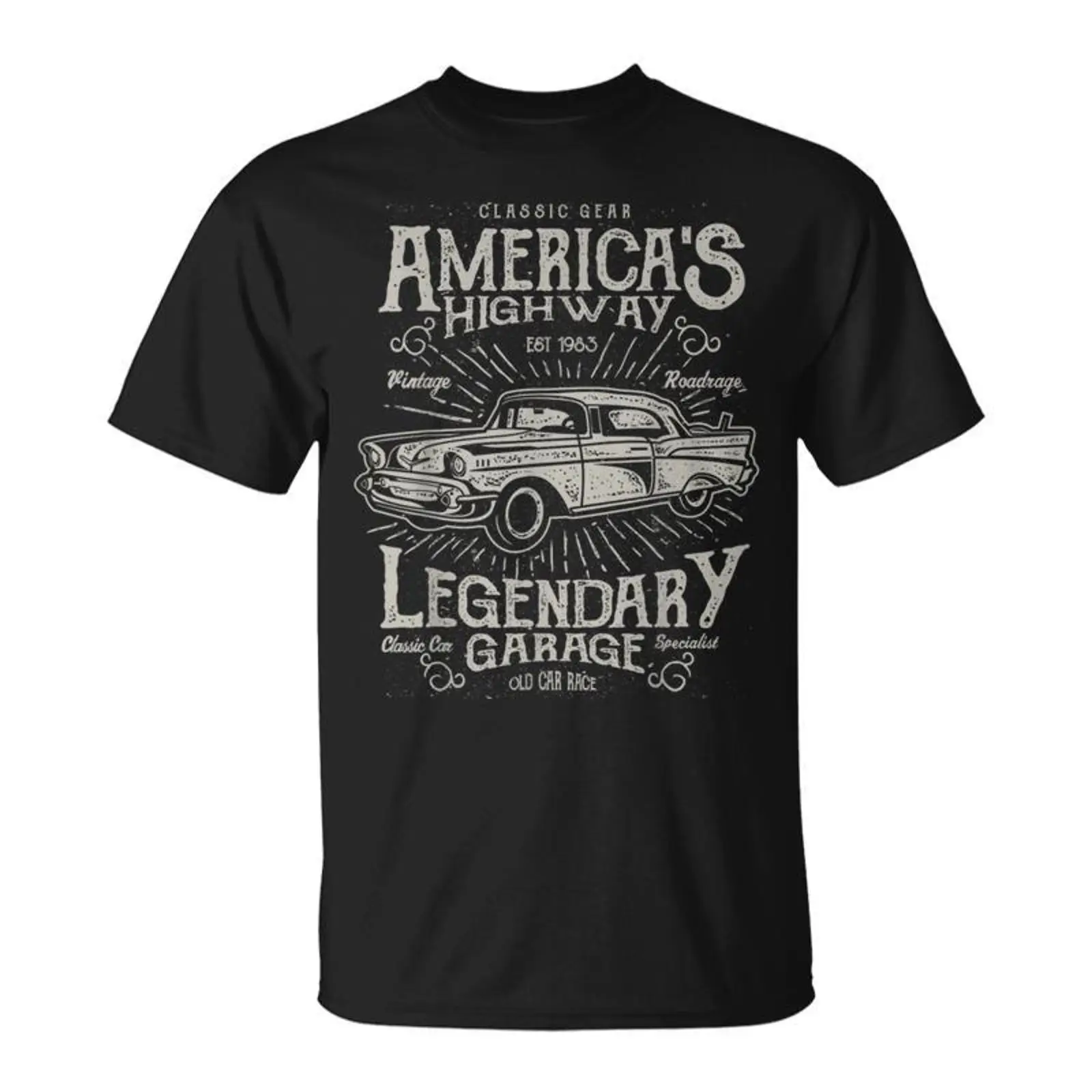 Mens Fashion In The 50S - Kaos Vintage Mobil Retro 50-an Oldtimer
