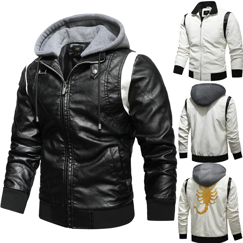 Mens Fashion Bomber Jacket - Jaket kulit Bomber pria, jaket kulit