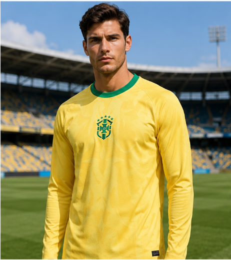 Men'S Fashion 2026 - Kaos Sepak Bola Lengan Panjang Edisi