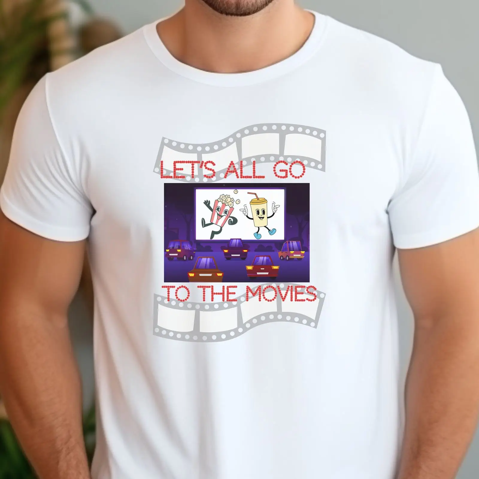 Mens Fashion In The 50S - Kaos Retro Drive In Movie Gaya