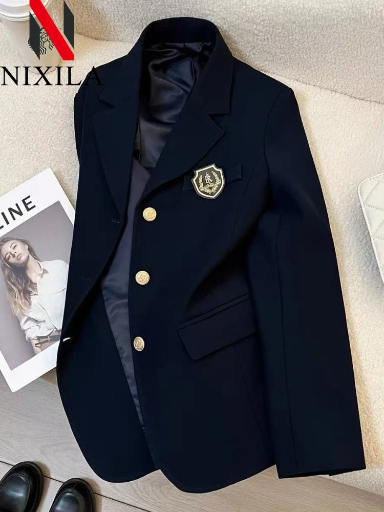 Men'S Fashion X - Blazer Wanita Elegan Musim Semi Gugur,