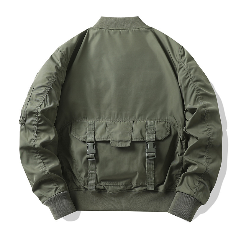 Jaket Pria Vintage Streetwear  - Mens Fashion Bomber Jacket ulasan dan harga