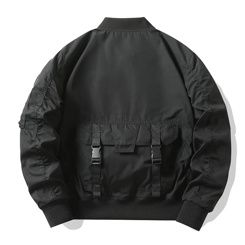 Jaket Pria Vintage Streetwear  - Mens Fashion Bomber Jacket ulasan dan harga