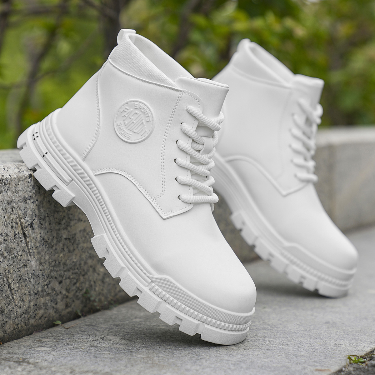 Sepatu Bot Motor Putih Pria Mo - Men'S Fashion Footwear ulasan dan harga