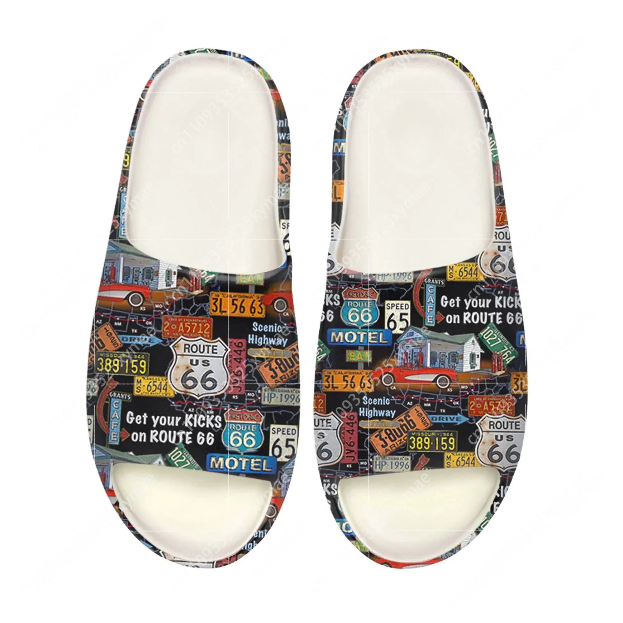 Sandal Pantai Motif Plat Nomor - Men'S Fashion Shoes ulasan dan harga