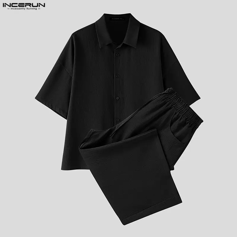 INCERUN Set Pria Celana Kemeja - Men'S Fashion 2026 ulasan dan harga