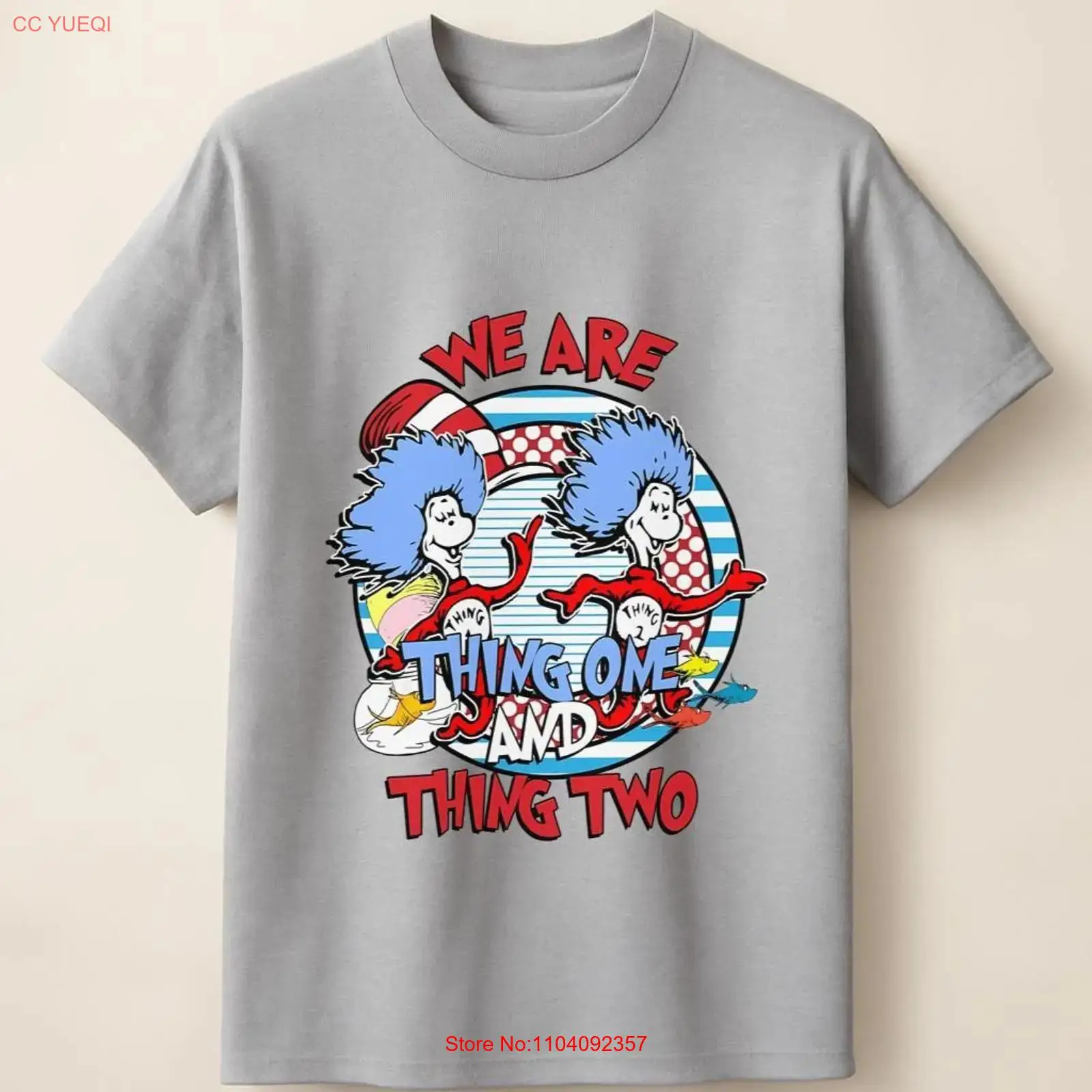 Kaos Cetak Gaya Komik Thing On - Men'S Fashion With Hat ulasan dan harga