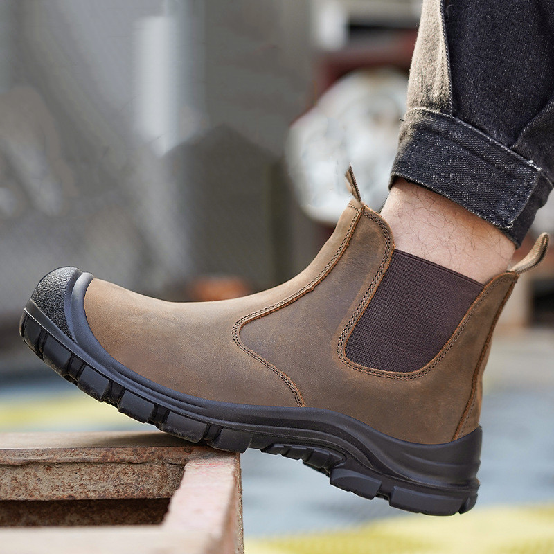 Sepatu Bot Kerja Penutup Kaki  - Men'S Fashion Footwear ulasan dan harga
