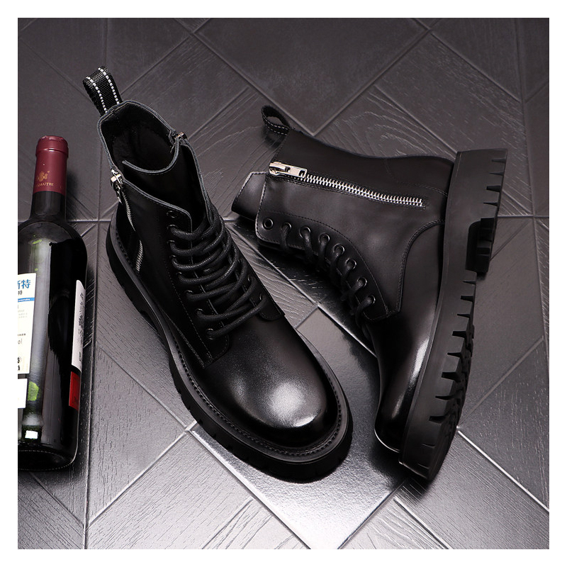 Sepatu Bot Kulit Asli Pria Mew - Men'S Fashion Footwear ulasan dan harga