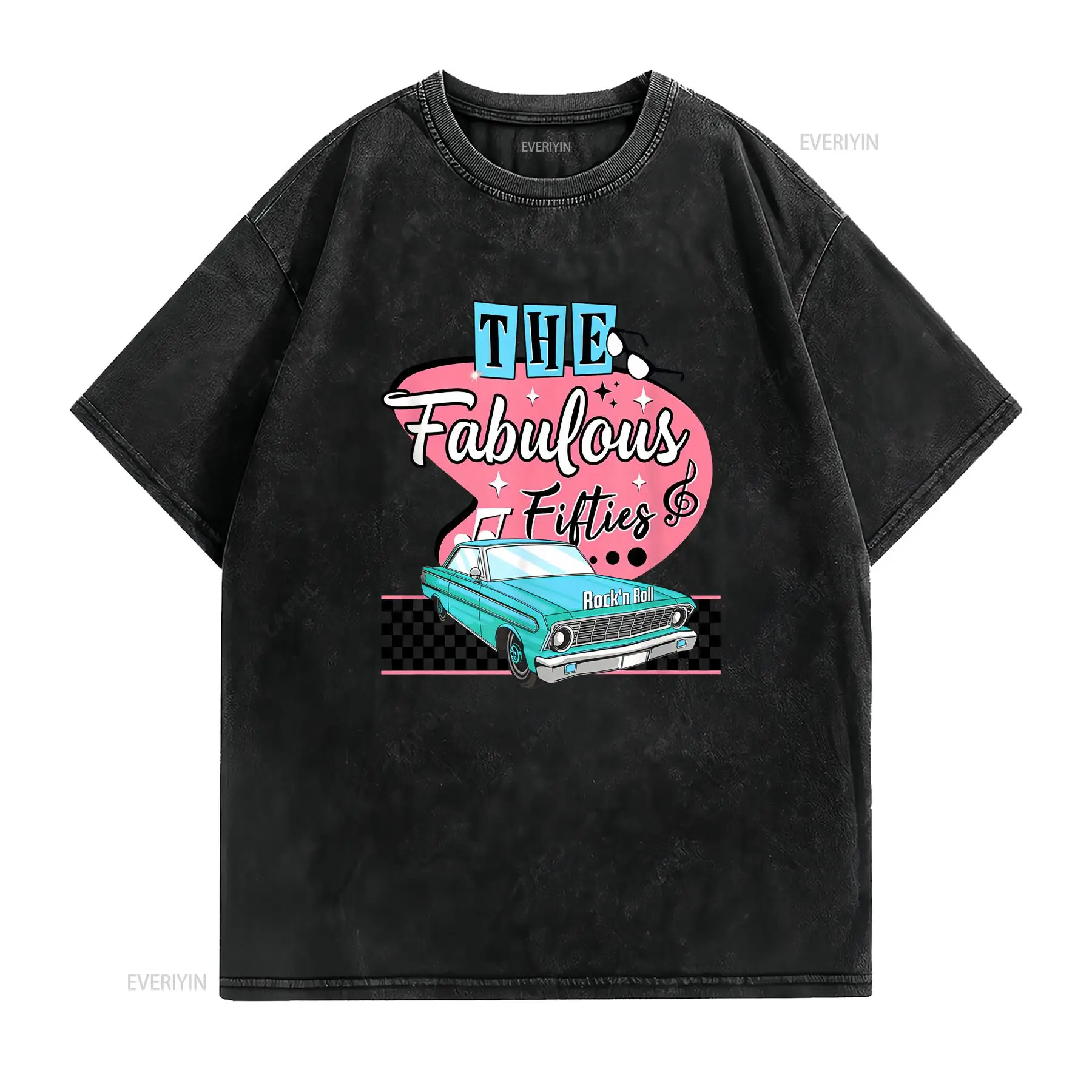 Kaos Vintage The Fabulous Fift - Mens Fashion In The 50S ulasan dan harga