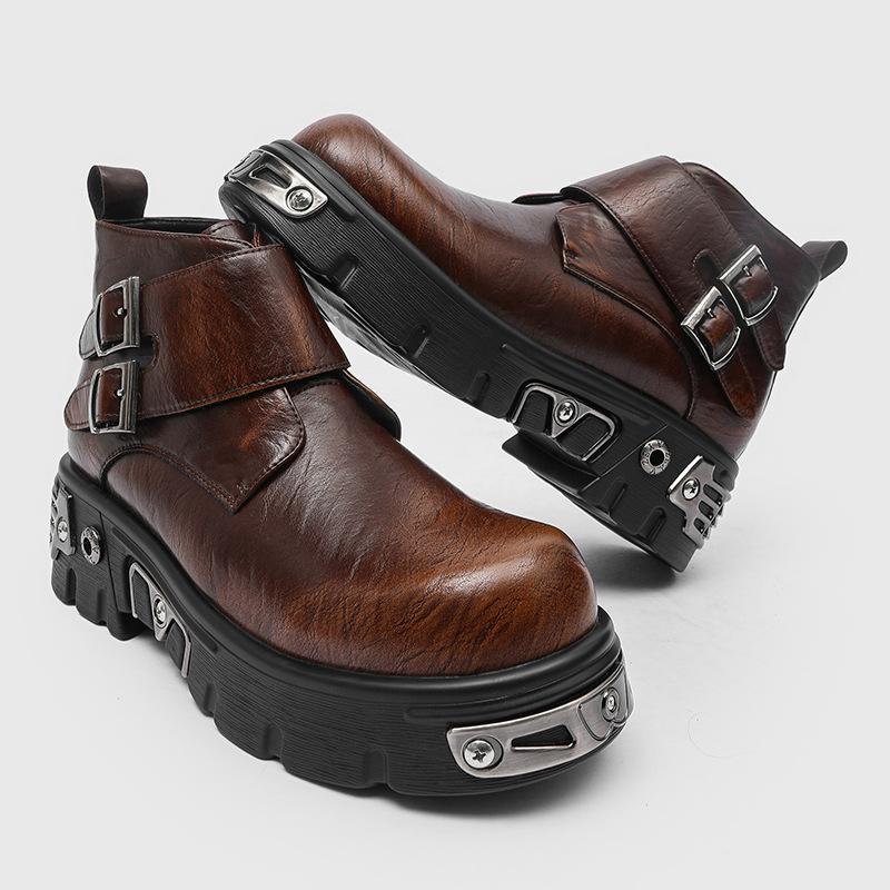 Sepatu bot platform punk goth  - Men'S Fashion Footwear ulasan dan harga