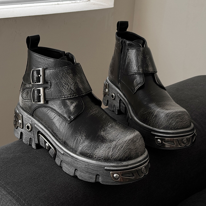Sepatu bot platform punk goth  - Men'S Fashion Footwear ulasan dan harga