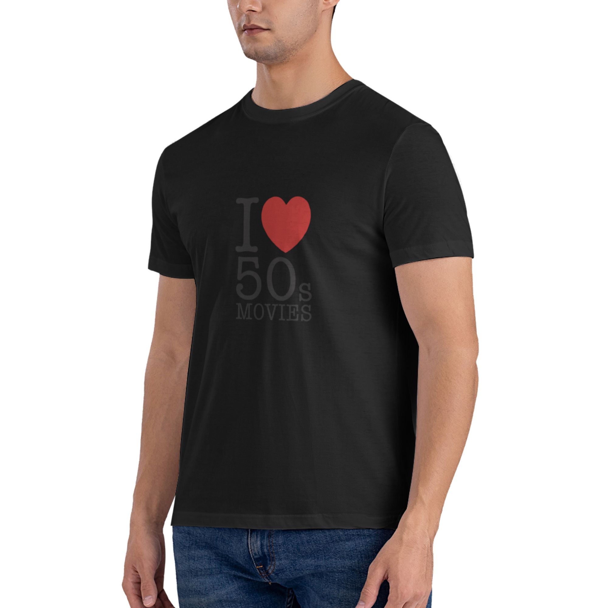 Kaus Cetak Pria Lucu I Love 50 - Mens Fashion In The 50S ulasan dan harga