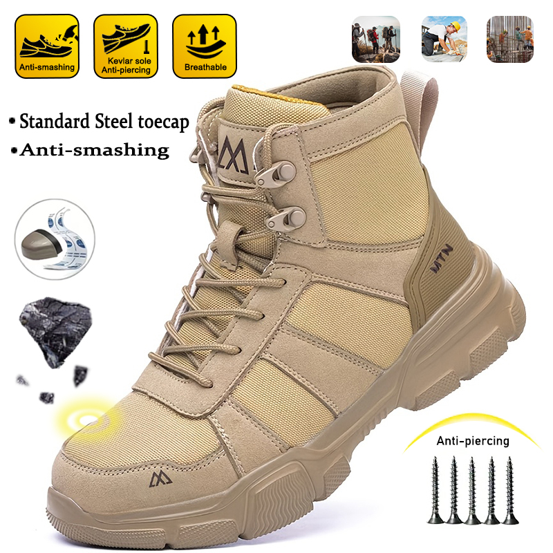 Sepatu Bot Tambang Anti Bentur - Mens Fashion Week ulasan dan harga