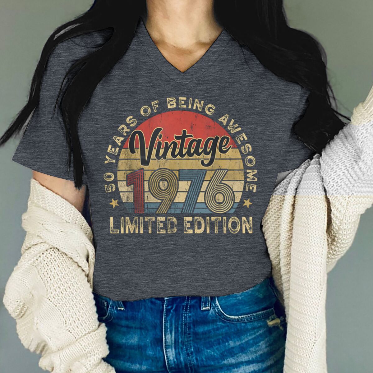 Kaus Cetak Vintage 1976 50 Tah - Men'S Fashion Over 50 ulasan dan harga