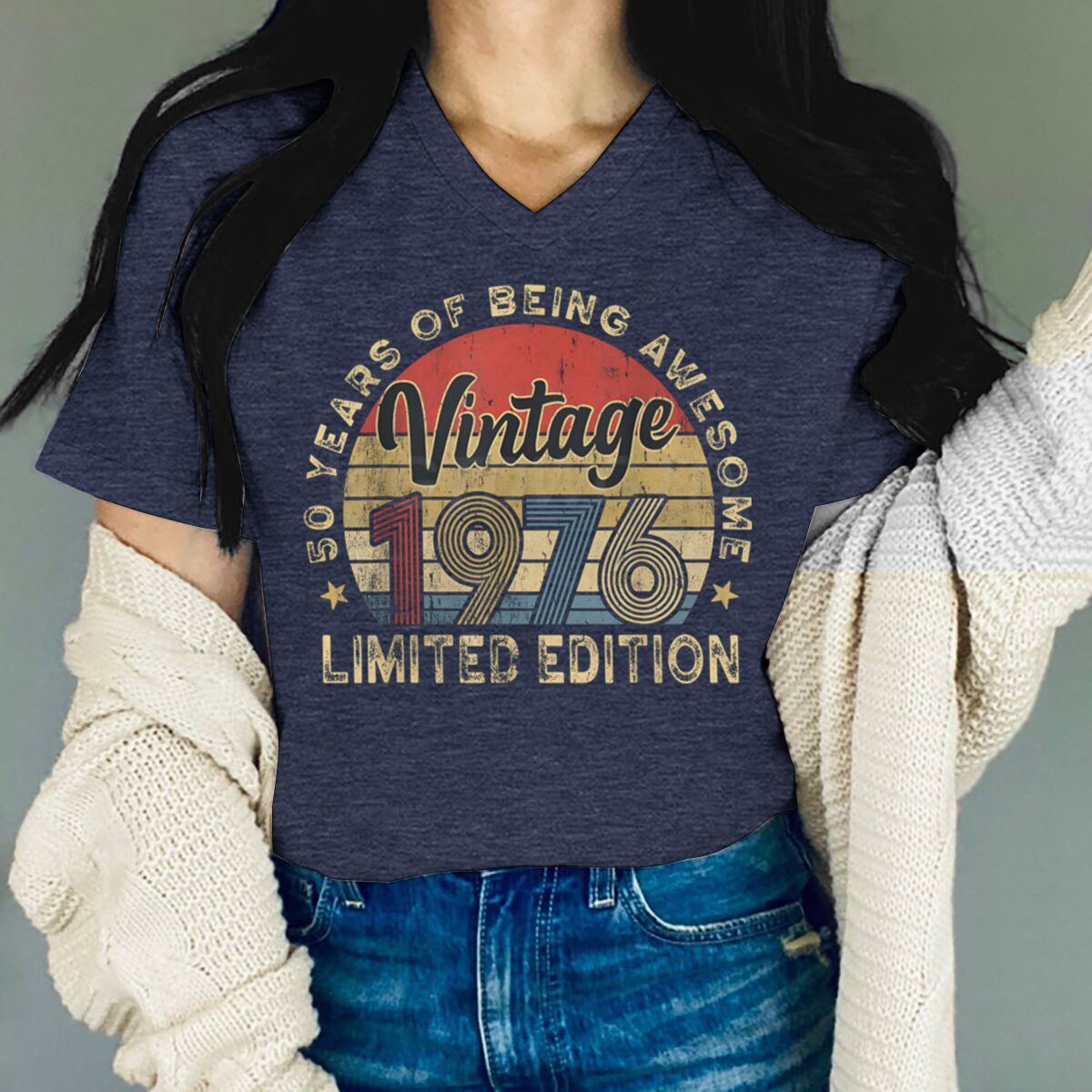 Kaus Cetak Vintage 1976 50 Tah - Men'S Fashion Over 50 ulasan dan harga